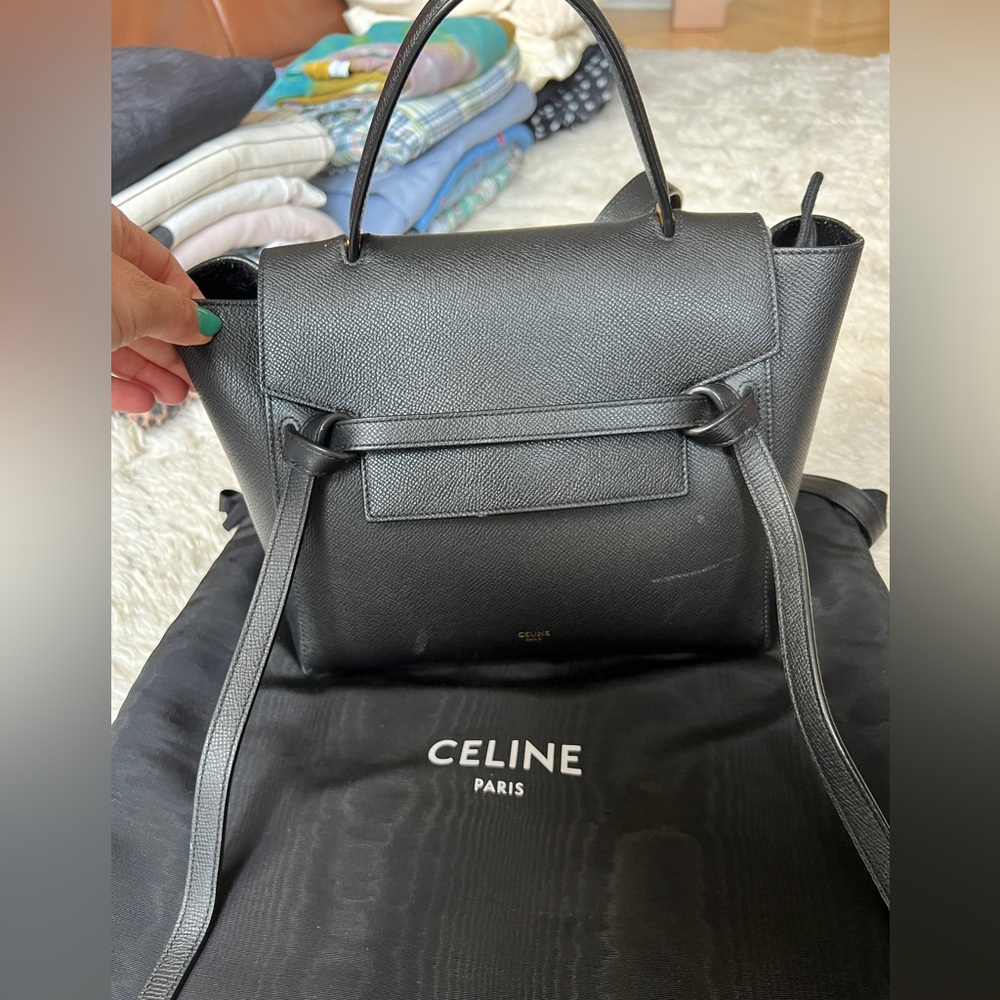 Black Celine belt bag